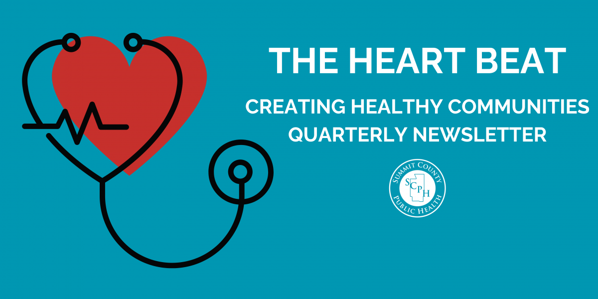 Image of stethoscope and heart with logos. Link to quarterly newsletter.